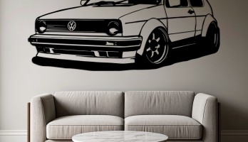 Volkswagen Golf MK2 Metal Tablo