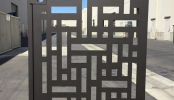 thumb Dikdörtgen Desenli Lazer Kesim Ferforje