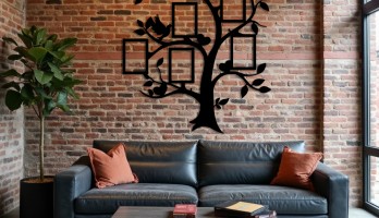 thumb Ağaç Resimlik Lazer Kesim Metal Tablo