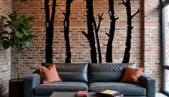 thumb Dekoratif Ağaçlar Lazer Kesim Metal Tablo