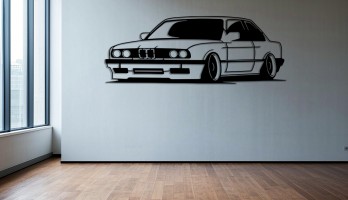 thumb BMW E30 Tutkunları için Retro Stil Metal Tablo