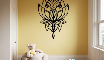 thumb Lotus Çiçek Lazer Kesim Metal Tablo