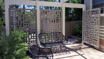 thumb Dikdörtgen Desenli Lazer Kesim Ferforje