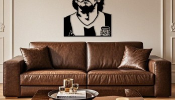 thumb Diego Armando Maradona Lazer Kesim Metal Tablo