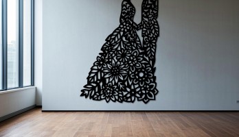 thumb Gelin ve Damat Lazer Kesim Metal Tablo