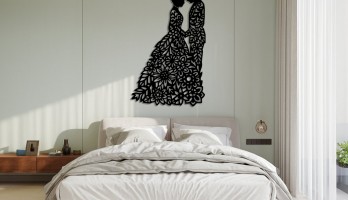 thumb Gelin ve Damat Lazer Kesim Metal Tablo