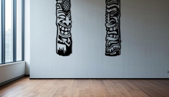 thumb Afrika Tiki Maske Metal Tablo