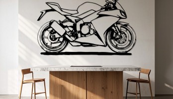 Motor Yandan Görünüş Metal Tablo