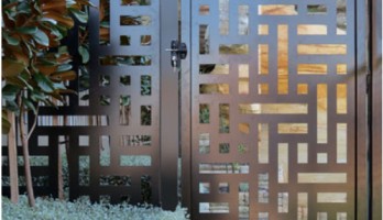 thumb Dikdörtgen Desenli Lazer Kesim Ferforje