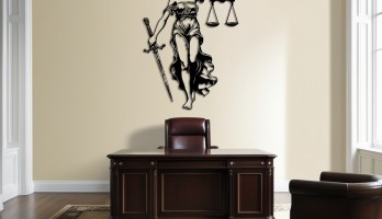 thumb Adaletin Simgesi Lazer Kesim Metal Tablo