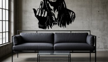 thumb Yüzüklerin Efendisi Silueti Lazer Kesim Metal Tablo