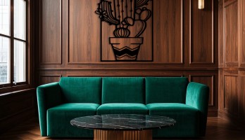 thumb Saksı içinde Kaktüs Metal Tablo