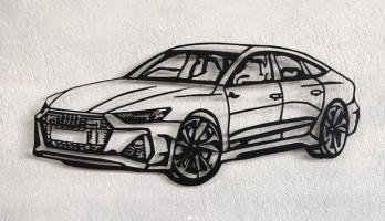 Audi Rs7 Lazer Kesim Metal Tablo
