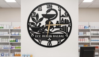 thumb Kişiye Özel Eczane Temalı Duvar Saati