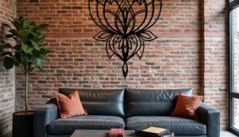 thumb Lotus Çiçek Lazer Kesim Metal Tablo