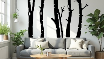 thumb Dekoratif Ağaçlar Lazer Kesim Metal Tablo