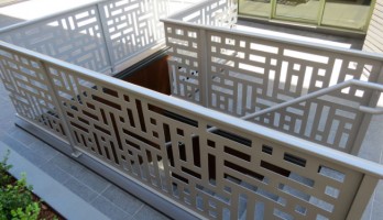 thumb Dikdörtgen Desenli Lazer Kesim Ferforje