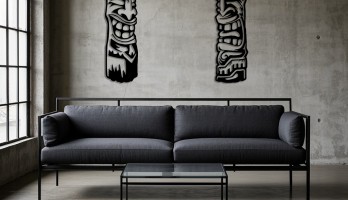 Afrika Tiki Maske Metal Tablo