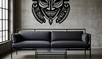 thumb Afrika Maske Lazer Kesim Metal Tablo 1