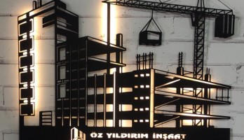 thumb Mühendislik Yapı İnşaat Lazer Kesim Metal Tablo