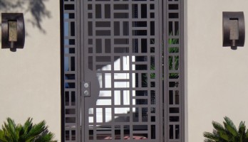 thumb Dikdörtgen Desenli Lazer Kesim Ferforje