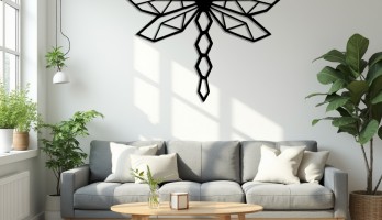 thumb Köşeli Yusufcuk Lazer Kesim Metal Tablo