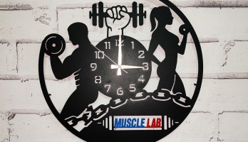 thumb Spor Salonuna Özel Fitness Lazer Kesim Metal Tablo