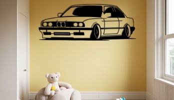 thumb BMW E30 Tutkunları için Retro Stil Metal Tablo