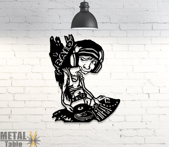 Dj Lazer Kesim Metal Tablo