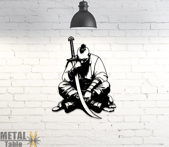 Antik Savaşçı Metal Tablo