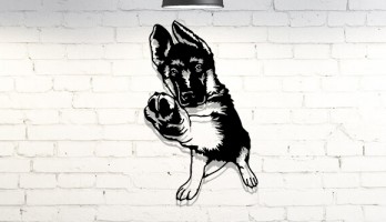Aman K9 Kurt Köpeği Metal Tablo