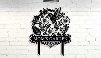 Sinekkuşu Bahçe Dekorasyonu Lazer Kesim Metal