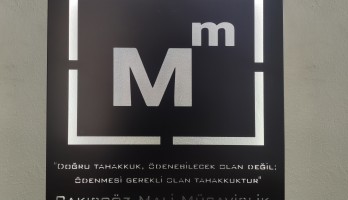 Mali Müşavirlere Özel Ledli Metal Tablo
