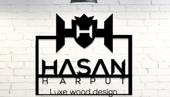 Hasan Harput Logo Özel Çalışma Lazer Kesim Metal Tablo