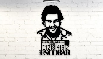 thumb Pablo Escobar Medellin Metal Tablo