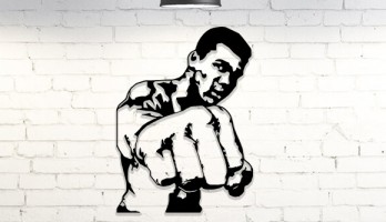 thumb Muhammed Ali Lazer Kesim Metal Tablo