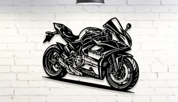 Ducati Panigale V4 Lazer Kesim Metal Tablo
