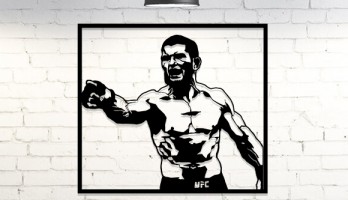 Khabib Lazer Kesim Metal Tablo